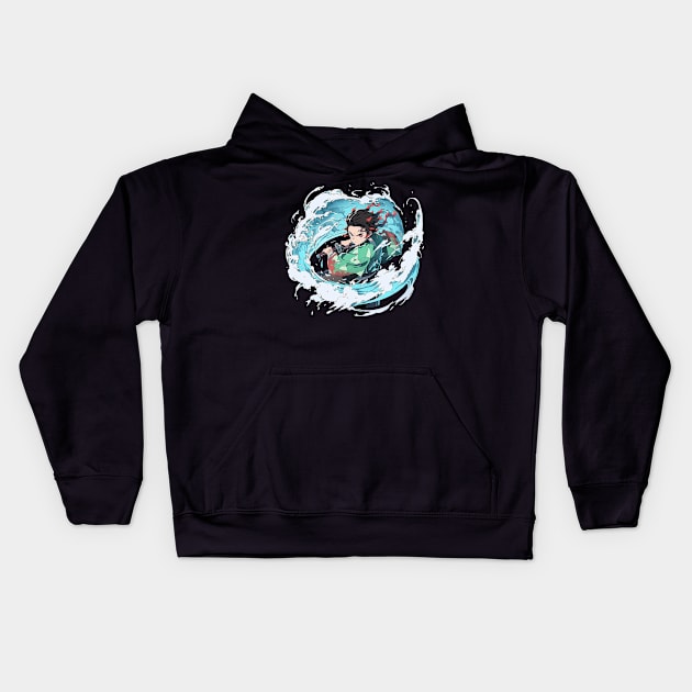 tanjiro Kids Hoodie by fancy ghost